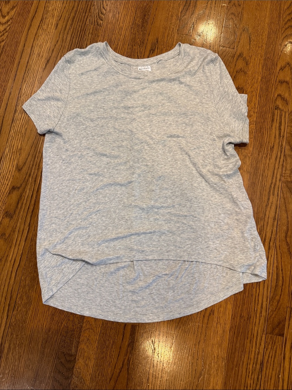 Athleta Heather Gray Short Sleeve Women's Top